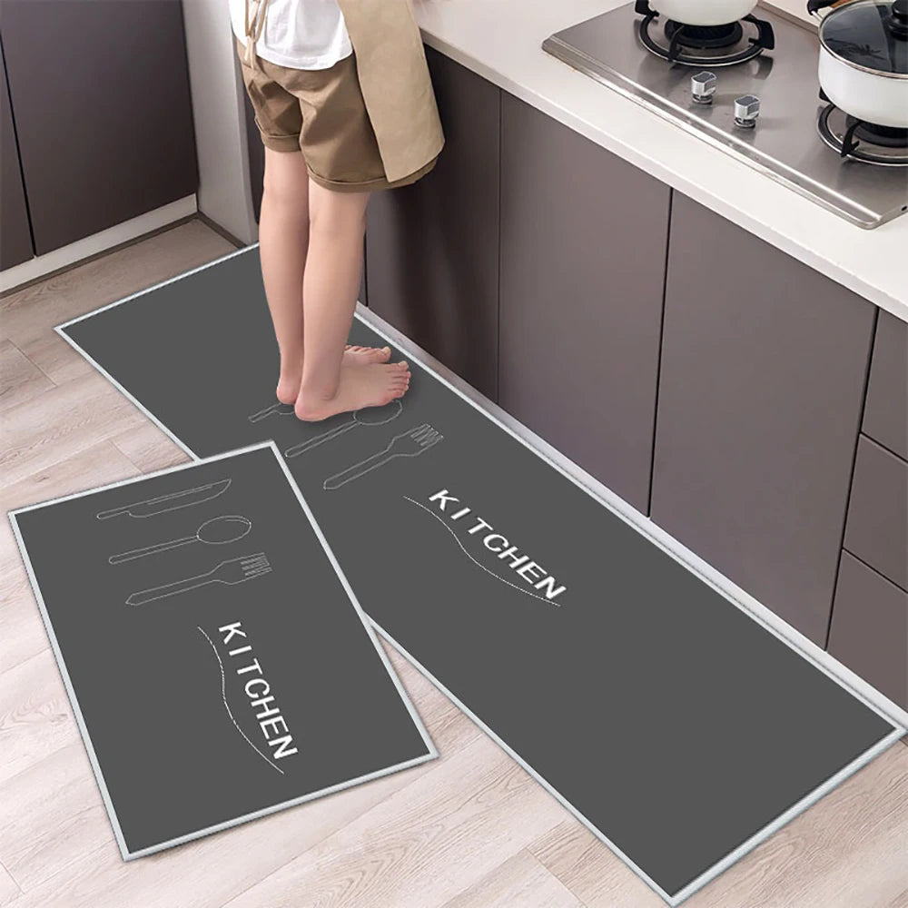 Soft Washable Non-Slip Runner Rug for Kitchen, Bedroom, Living Room & Bathroom