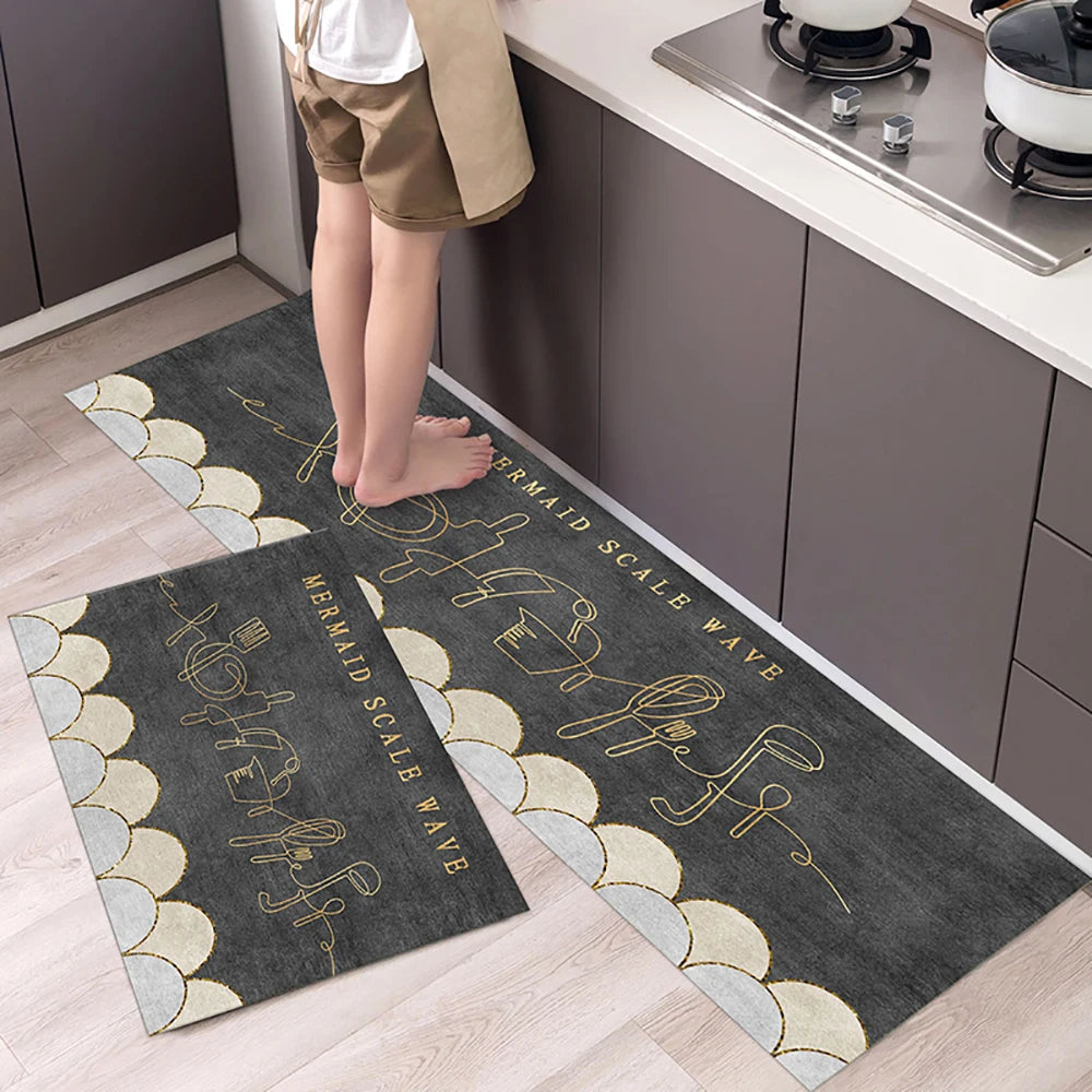 Soft Washable Non-Slip Runner Rug for Kitchen, Bedroom, Living Room & Bathroom
