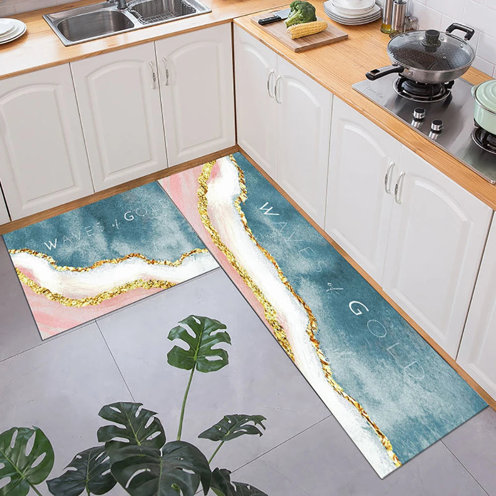 Soft Washable Non-Slip Runner Rug for Kitchen, Bedroom, Living Room & Bathroom