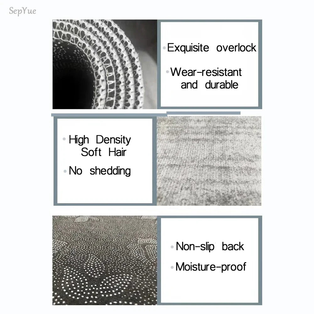 Soft Washable Non-Slip Runner Rug for Kitchen, Bedroom, Living Room & Bathroom
