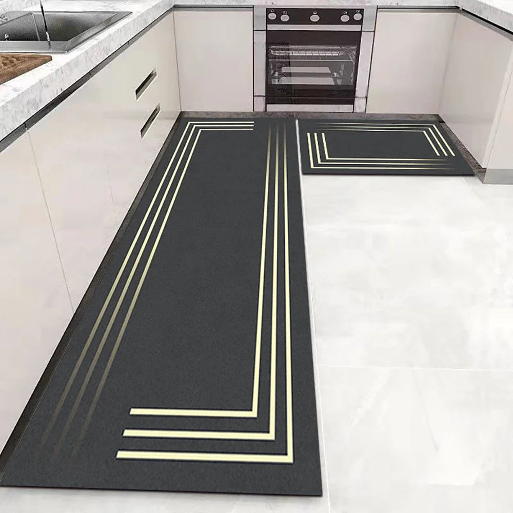 Soft Washable Non-Slip Runner Rug for Kitchen, Bedroom, Living Room & Bathroom