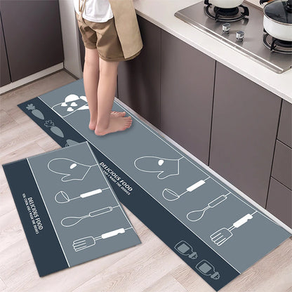 Soft Washable Non-Slip Runner Rug for Kitchen, Bedroom, Living Room & Bathroom