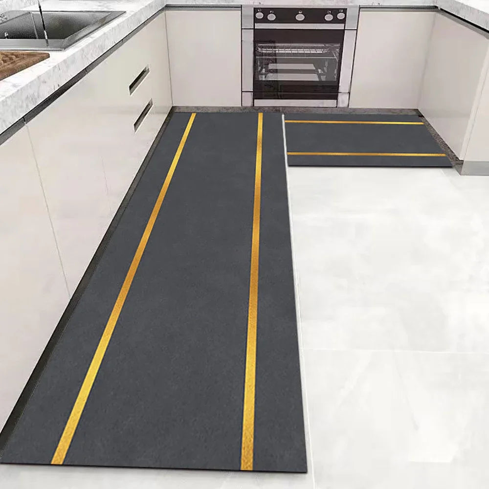 Soft Washable Non-Slip Runner Rug for Kitchen, Bedroom, Living Room & Bathroom