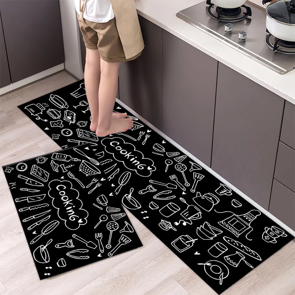 Soft Washable Non-Slip Runner Rug for Kitchen, Bedroom, Living Room & Bathroom