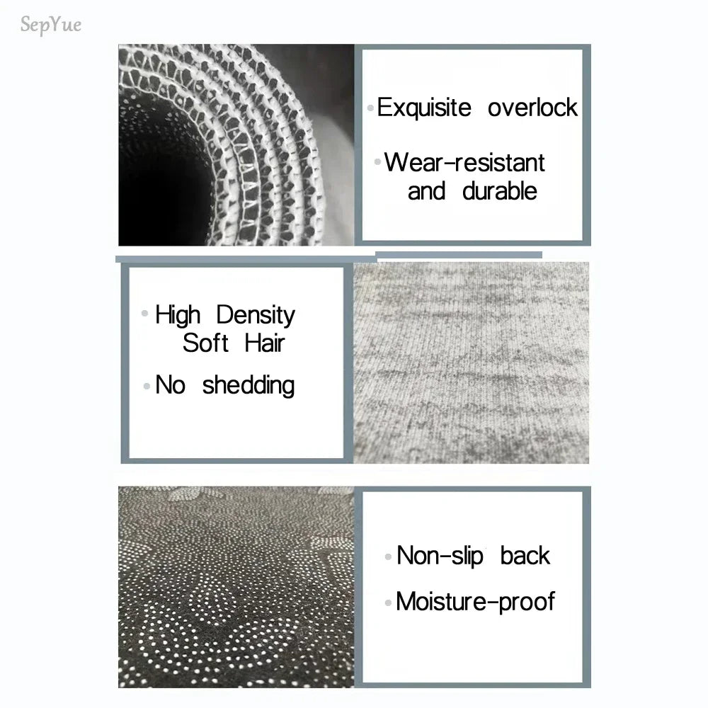 Super Absorbent Kitchen Floor Mat Crystal Velvet Pad Bath Pad Anti-Slip Carpet Kitchen Mats Wipeable Wash Long Strip Carpet