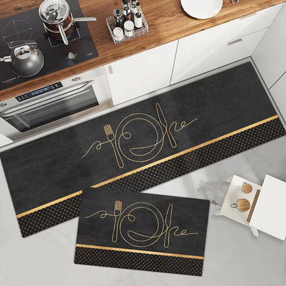 Soft Washable Non-Slip Runner Rug for Kitchen, Bedroom, Living Room & Bathroom