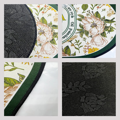 Kitchen Corner Floor Mat  Waterproof Carpet Non-slip Foot Mats Long Carpets Rug Black Plaid Home Decoration Rugs Washable Mat