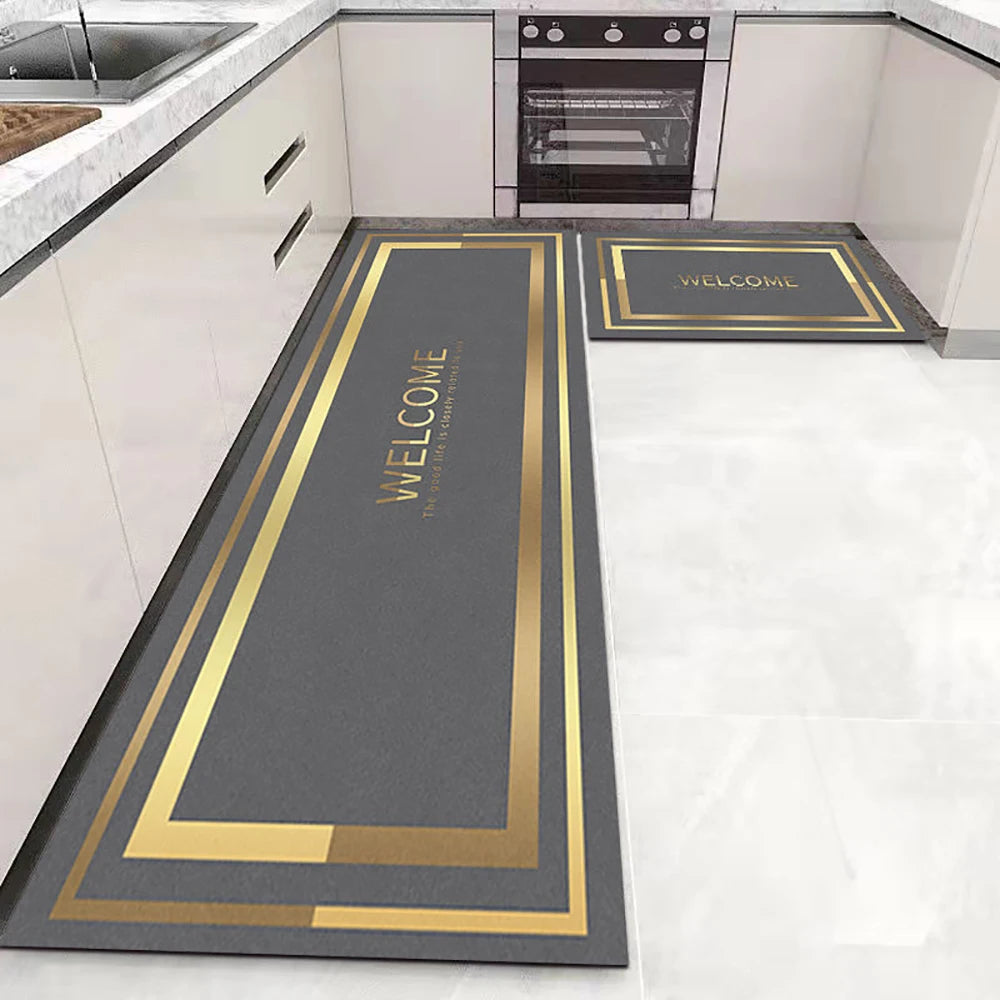 Soft Washable Non-Slip Runner Rug for Kitchen, Bedroom, Living Room & Bathroom