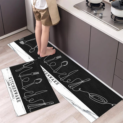 Soft Washable Non-Slip Runner Rug for Kitchen, Bedroom, Living Room & Bathroom
