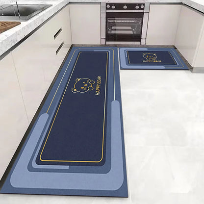 Soft Washable Non-Slip Runner Rug for Kitchen, Bedroom, Living Room & Bathroom