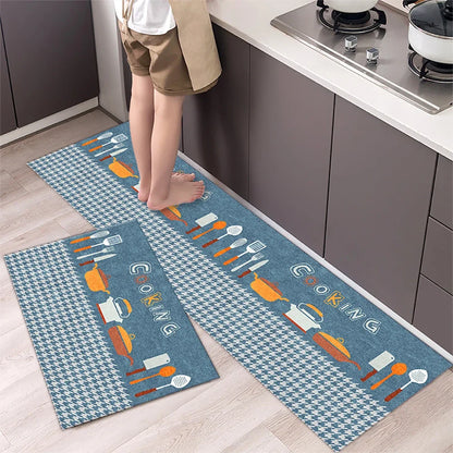 Soft Washable Non-Slip Runner Rug for Kitchen, Bedroom, Living Room & Bathroom