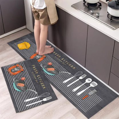 Soft Washable Non-Slip Runner Rug for Kitchen, Bedroom, Living Room & Bathroom