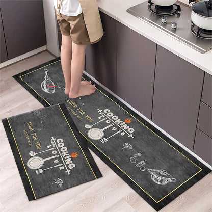 Soft Washable Non-Slip Runner Rug for Kitchen, Bedroom, Living Room & Bathroom