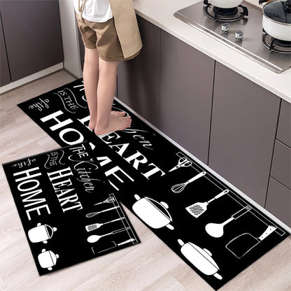 Soft Washable Non-Slip Runner Rug for Kitchen, Bedroom, Living Room & Bathroom