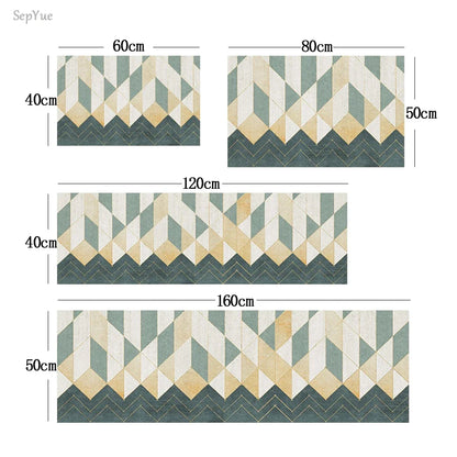 Soft Washable Non-Slip Runner Rug for Kitchen, Bedroom, Living Room & Bathroom