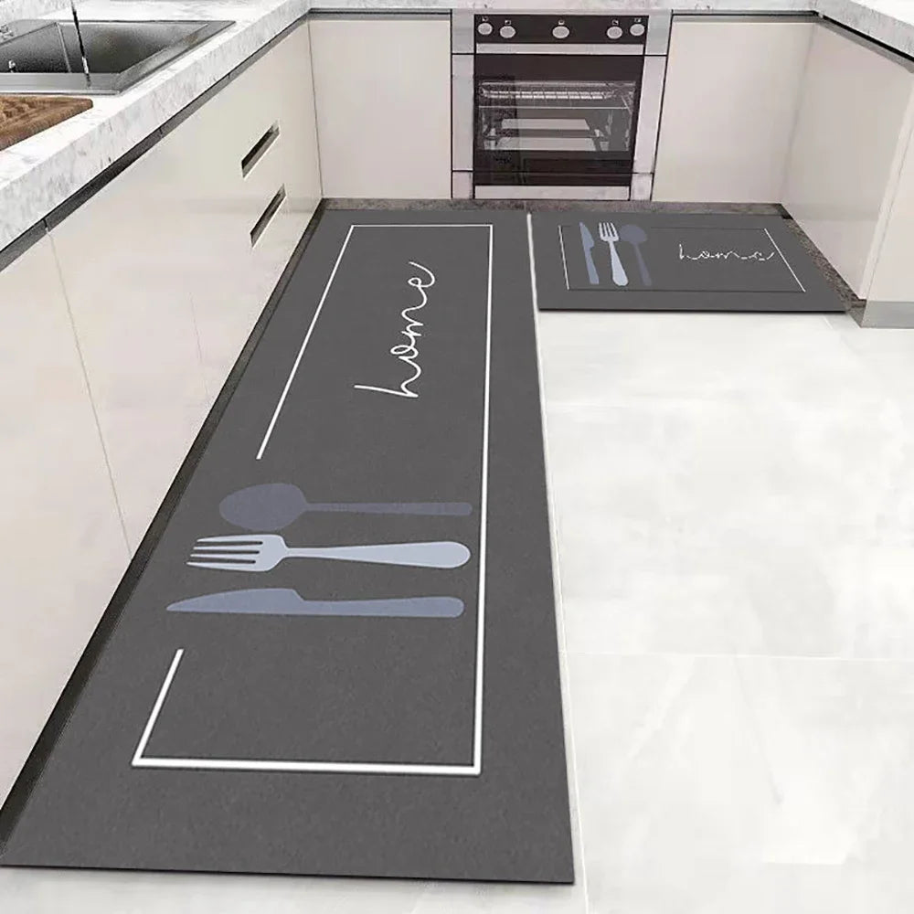 Soft Washable Non-Slip Runner Rug for Kitchen, Bedroom, Living Room & Bathroom